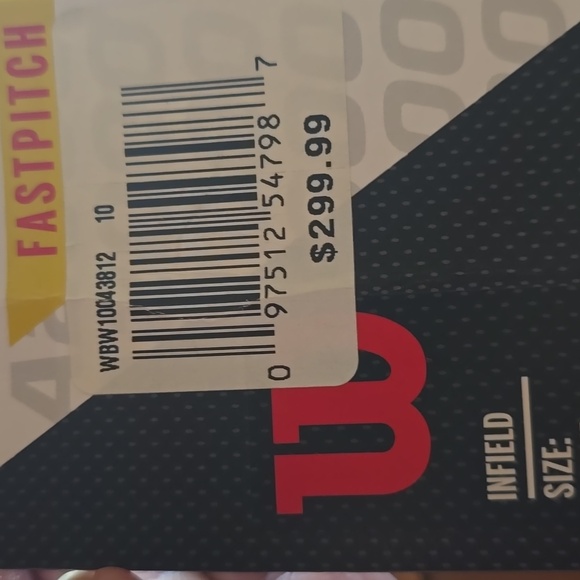 Wilson A2000 Leather Glove with Red Accents - Picture 8 of 8